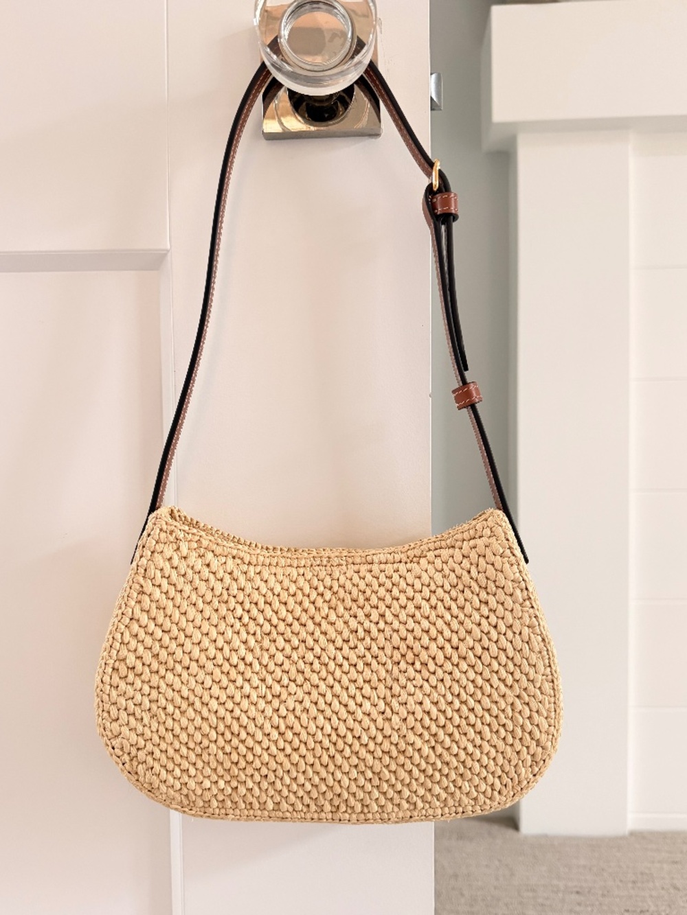 CELINE Darling Raffia & Leather Medium Tilly Bag NWT $2,100!! RARE - Picture 2 of 7